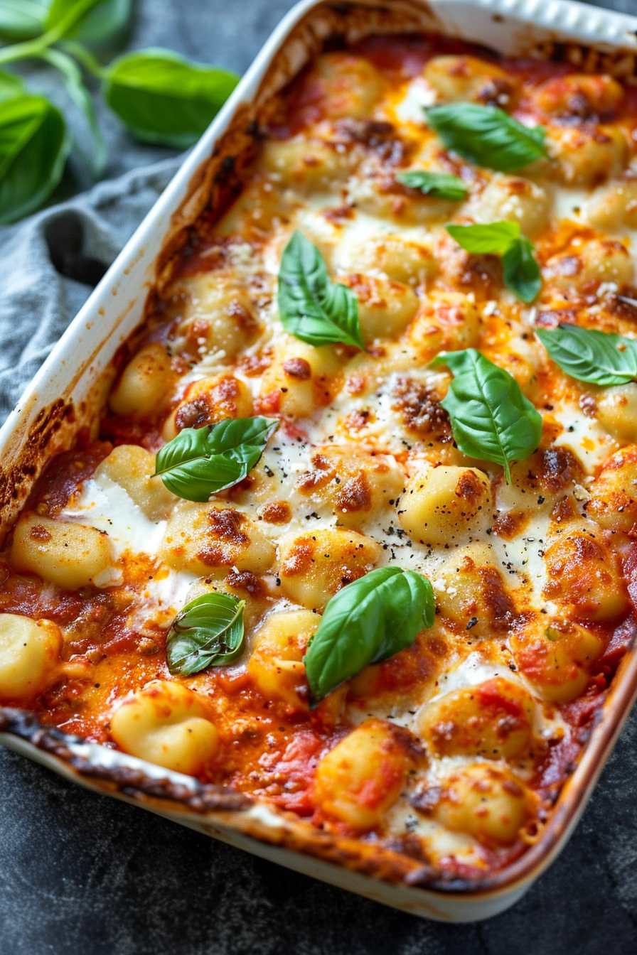Cheesy Baked Gnocchi: Crispy Edges, Pillowy Inside Comfort